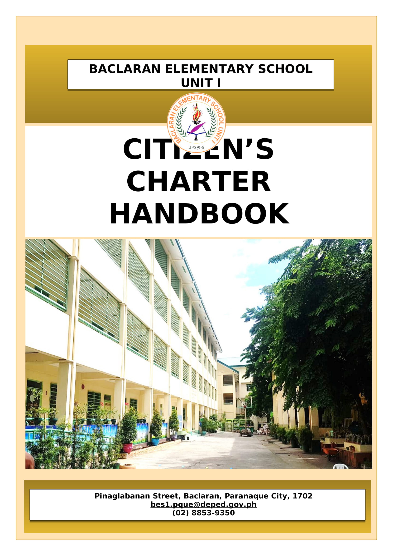 Citizens Charter Baclaran Elementary School Unit 1